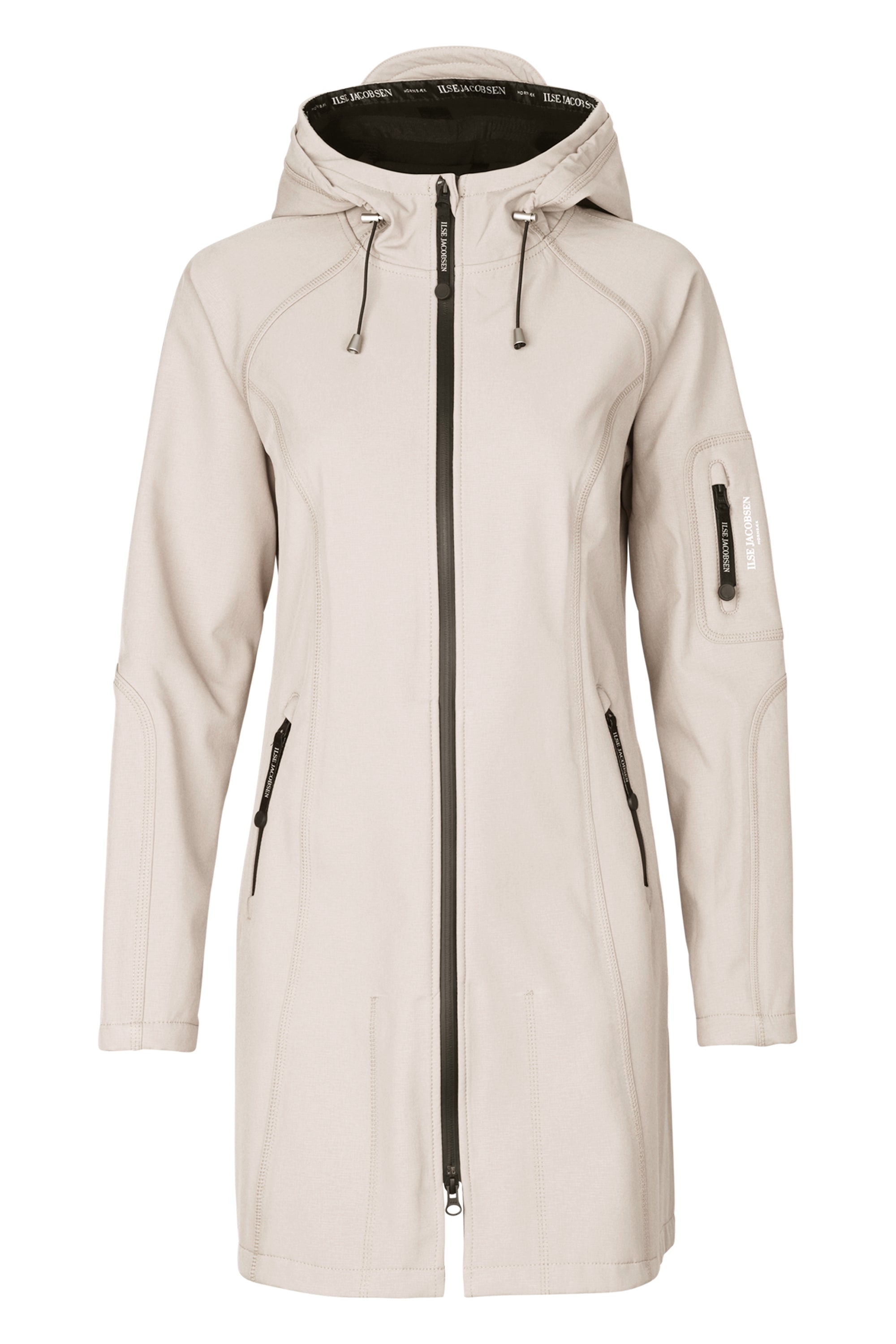 Ilse Jacobsen Hornbæk Rain Langer Regenmantel Raincoat 029 Chateau Gray